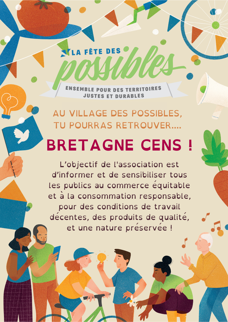 Au Village des Possibles à Rennes le 1er octobre, retrouvez Bretagne Cens