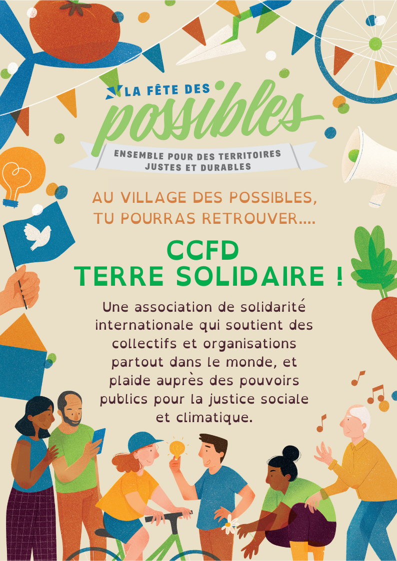 Le CCFD Terre Solidaire sera au Village des Possibles 2022