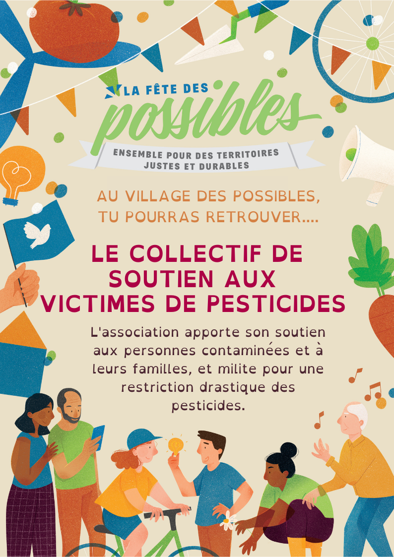 Soutien aux Victimes de Pesticides, un collectif à la Fête des Possibles 2022 à Rennes