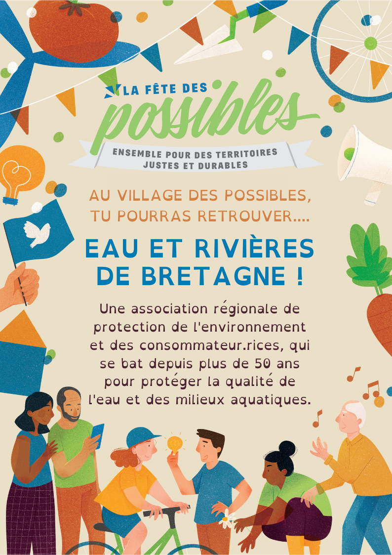 Le Week-end des Possibles 2022 accueille Eau et Rivières de Bretagne