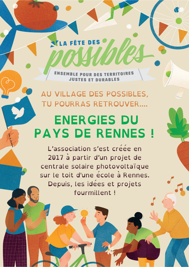 Energies du Pays du Rennes sera au Village des Possibles d'Alternatiba