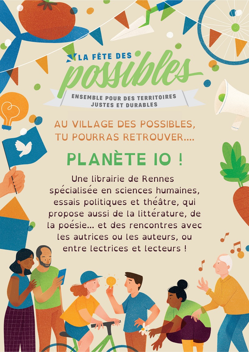Retrouvez la librairie Planète IO à la Fête des Possibles de Rennes