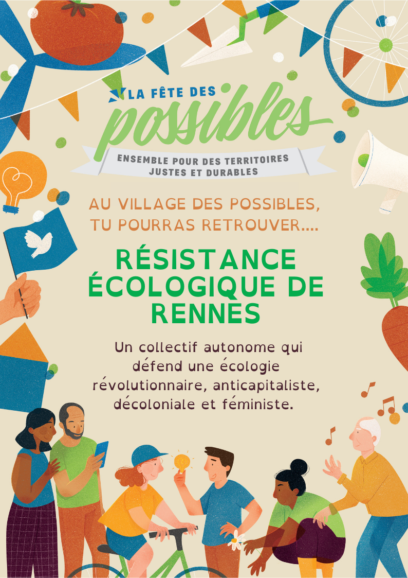 Retrouvez le 1er octobre 2022 la Résistance Ecologique de Rennes