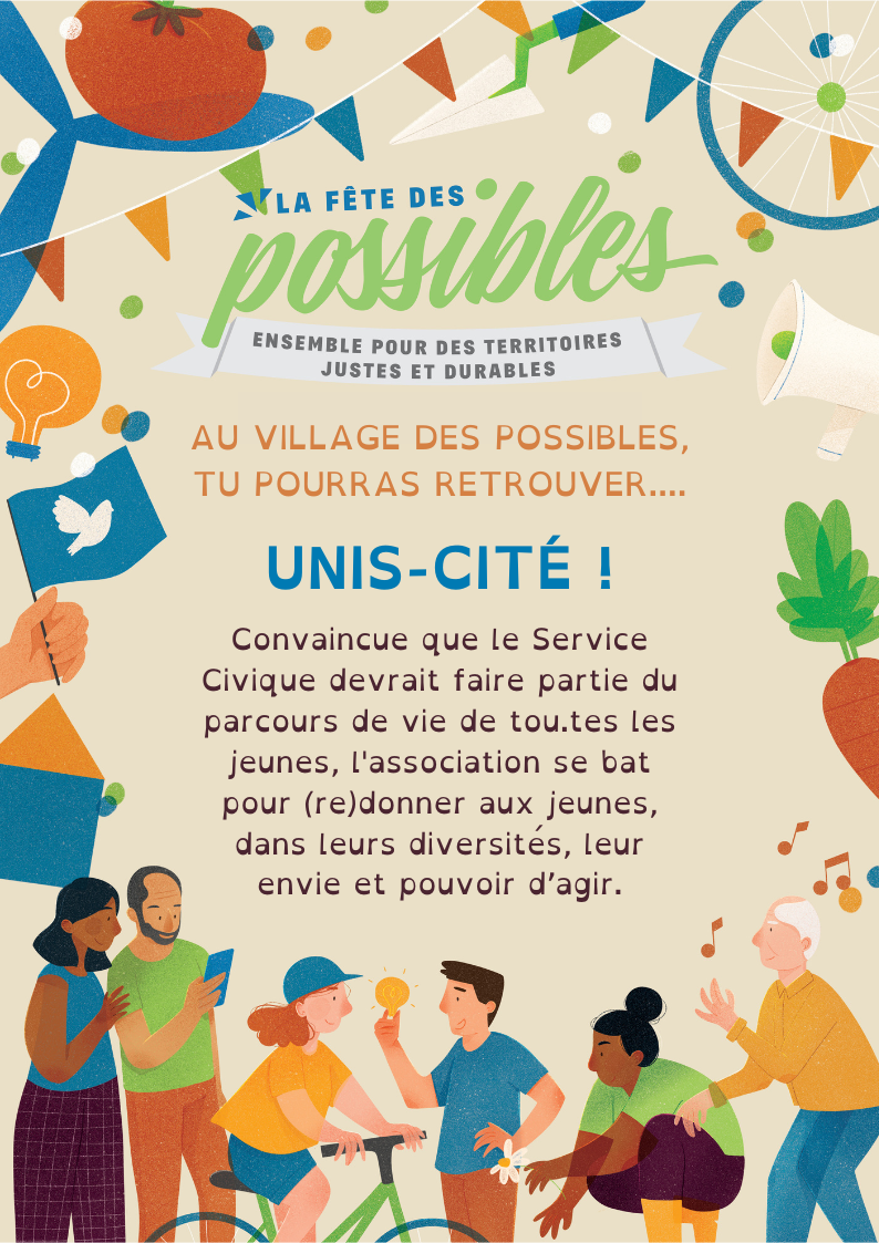 Unis-Cité sera au Village des Possibles d'Alternatiba Rennes